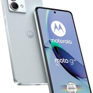 Motorola Moto G84 5G (GSM Unlocked ، نسخه بین المللی) 256 گیگابایتی + 12 گیگابایتی RAM DUAL SIM ANDROID 13 تلفن هوشمند (Marshmallow Blue)