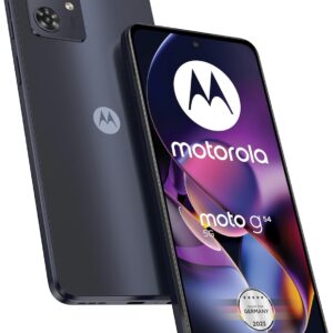 Motorola Moto G54 Dual -Sim 256GB ROM + 8 گیگابایت رم (فقط GSM | بدون CDMA) FACTORY UNLOCKED 5G تلفن هوشمند (نیمه شب آبی) - نسخه بین المللی