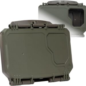 Thyrm DarkVault Comms 2.0 Carrity Gear با پانل های پچ ، گیره تلفن یکپارچه ، پنجره مشاهده ، برای دکل قفسه سینه سازگار با تلفن های هوشمند ، ساخته شده در ایالات متحده (Ranger Front/OD ، بزرگ)