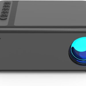 مینی پروژکتور ، پروژکتور با WiFi و Bluetooth ، پشتیبانی پروژکتور فیلم قابل حمل 1080p ، با بلندگو داخلی ، سازگار با تلفن هوشمند چوب تلویزیون/HDMI/USB ، استفاده داخلی و فضای باز
