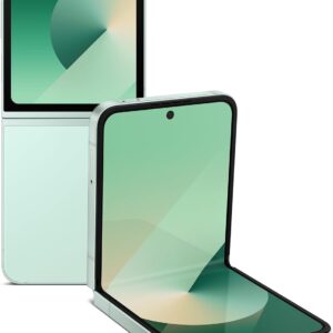 سامسونگ Galaxy Z Flip 6 AI تلفن همراه ، تلفن هوشمند Android 512 گیگابایتی ، FlexCam ، Photo Assist ، Mode Cormcorder ، مفسر زنده ، طراحی تاشو ، 2024 ، ضمانت سازنده 1 ساله ، نعناع