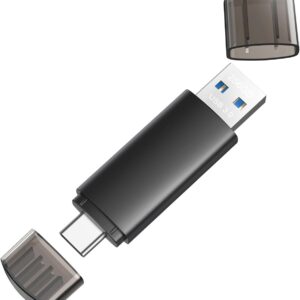 256 گیگابایتی USB C Flash Drive USB 3.0 Flash Drive Type C + USB یک درایو قابل حمل Type-C Flash 2-in-1 Drive Drive برای رایانه لوحی هوشمند رایانه لوحی Mac iPhone 15 Black