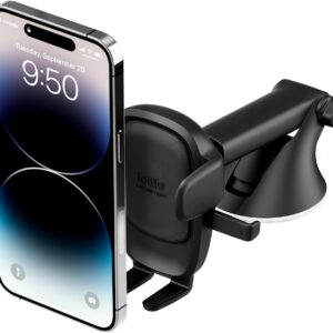 IOTTIE EASY ONE Touch Advanced Universal Car Mount Dashboard & Windshield Cup Cup Holder برای آیفون سامسونگ ، گوگل ، همه تلفن های هوشمند