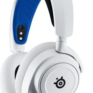 SteelSeries Arctis Nova 7P Wireless Multi-Platform Gaming Headset — Neodymium Magnetic Drivers — 2.4GHz + Bluetooth — 38Hr USB-C Battery — Gen2 AI Mic — PlayStation, PC, Switch, VR, Mobile - White