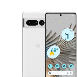 Google Pixel 7 Pro - 5G تلفن Android - تلفن هوشمند قفل شده با تله ، لنزهای زاویه ای گسترده و باتری 24 ساعته - 128 گیگابایت - برف