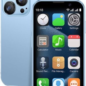 Mini Smartphone 3G Unlocked 3.0 اینچی دو سیم کارت دوتایی بهترین هدیه برای بچه ها Premium Child Premium Head Pocket Pocket Pocket Pocket ، 2+16 گیگابایت (آبی)