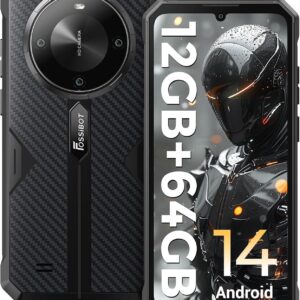 Fossibot F105 Unlockphone Unlocked ، Android 14 ، 10300mAh Barge Battery 12+64GB/128GB Storage 6.75 "FHD نمایش 8MP+20MP دوربین IP68/IP69K تلفن همراه آب 4G Dual Sim OTG