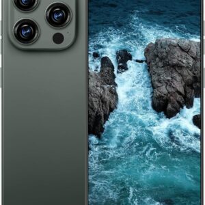 تلفن همراه I16 Promax 5G ، تلفن همراه قفل تلفن هوشمند 8GB+256GB/6.99 "/68MP+108MP CAMERA/7000 میلی آمپر باتری فوق العاده استقامتی ، سیم کارت دوگانه/قفل صورت/GPS (سبز تیره)