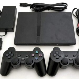 Sony PS2 SLIM Game System Gaming Console with 2 WIRELESS CONTROLLERS PLAYSTATION-2 (Renewed)