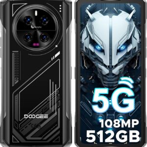Doogee V40 Smartphone 5G قفل نشده ، 512 گیگابایتی+32 گیگابایت تلفن ناهموار ، 4nm D7300،6.78 "FHD+120Hz Louble Nugged Clam ، 108MP+AI ، باتری 8680mAh 33W ، NFC/5G Dual Sim