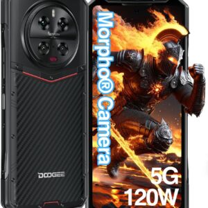 Doogee DK10 تلفن هوشمند ناهموار 5G ، 32 گیگابایتی+512 گیگابایتی ، 120W شارژ سریع (Qi 50W) ، 6.67 ”120Hz 2.5K صفحه نمایش آمول ، تلفن ناهموار ، 50MP+64MP+50MP+16MP ، OCTA COREN CORENTELLENT ، NFC/OTG