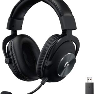 هدست بازی Logitech G Pro X Lightspeed Gaming Gen 1: Blue Vo! CE Mic Filter Tech ، درایورهای 50 میلی متر طرفدار G و هدفون DTS: X 2.0 صدای فراگیر - سیاه