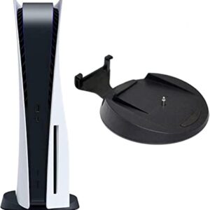 XBERSTAR PS5 Stand Replacement Vertical Stand with Screw for PlayStation 5 Console Digital Edition and Disc Version (Black ps5 Base)