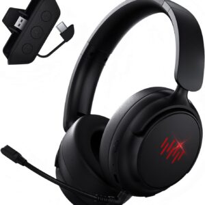 هدست بازی بی سیم Inga برای سری Xbox X | S ، Xbox One ، PC ، PS5/4 ، Mac ، Nintendo Switch ، بازی/چت تعادل ، بلوتوث ، طراحی تاشو برای خانه ، سفر （JetBlack）