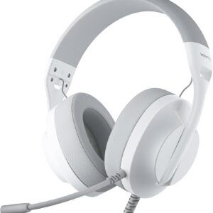 هدست بازی S30 با میکروفون ، طراحی سبک 198G ، هدفون بازی برای Xbox ، Xbox Series X | S ، PS5 ، PS4 ، Switch ، PC ، میکروفن لغو سر و صدا ، گوشواره های نرم ، سیمی 3.5 میلی متر (سفید)