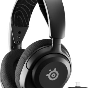 steelseries arctis nova 5 هدست بازی چند سیستم بی سیم-درایورهای مغناطیسی Neodymium-100+ از پیش تنظیم صوتی-باتری 60 ساعته-2.4 گیگاهرتز یا BT-Clearcast Gen2.x MIC-PC ، PS5 ، PS4 ، Switch ، Mobile