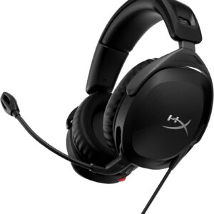 Hyperx Cloud Stinger 2-هدست بازی های رایانه ای سیمی با سر و صدای میکروفون هدفون DTS گوش بیش از حد گوش: x درایورهای صوتی 50 میلی متر قوم چرمی پریمیوم چرخان به جراحی برای دسک تاپ ویندوز ، سیاه (تجدید)