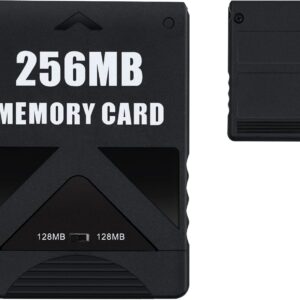 256MB Memory Card for PS2, High Speed Data Accessories Compatible with PlayStation 2 Console Gaming Accessories