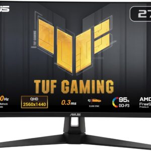 ASUS TUF GAMING 27 "1440P MONITOR (VG27AQM5A) - QHD (2560x1440) ، 300Hz ، IPS سریع ، همگام سازی شدید حرکتی شدید ، 0.3ms ، بلندگو ، 95 ٪ DCI -P3 ، BREAST سایه ، مرکز Displaywidget ، 3 YR GUNNERYYY.