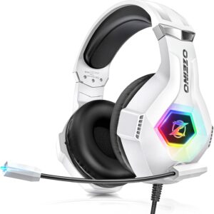 هدست بازی برای رایانه های شخصی ، PS4 ، PS5 ، Xbox با 7.1 صدای فراگیر ، هدفون بازی با میکروفن لغو نویز ، هدفون گوش برای سوئیچ ، جعبه گوهر ، سیستم Atari 2600 ، Game Game Gear