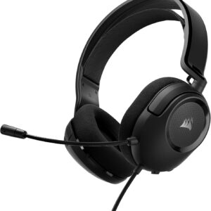 هدست بازی Corsair HS35 V2 Multiplatform سیمی-میکروفون انعطاف پذیر Omni-Directional-اتصال جهانی 3.5 میلی متر-PC ، Mac ، PS5 ، PS4 ، Xbox ، Nintendo Switch ، تلفن همراه-کربن