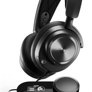 steelseries arctis nova pro هدست بازی چند سیستم چند سیستم - درایورهای پریمیوم - صوتی فضایی سلام - Gamedac Gen 2 - ESS Quad -DAC - Clearcast MIC - PC ، PS5 ، Switch (تجدید)