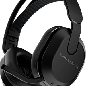 Turtle Beach Stealth 500 هدست بازی تقویت شده بی سیم برای PS5 ، PS4 ، PC و Mobile-باتری 40 ساعته ، بلوتوث ، کوسن های فوم حافظه ، میکروفون فلیپ به حالت ، از پیش تنظیم EQ ، برنامه همراه-سیاه
