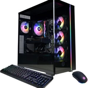 CyberPowerPC Gamer Master Gaming PC ، AMD Ryzen 7 8700F 4.1GHz ، GeForce RTX 5060 TI 8GB ، 16GB DDR5 ، 1TB PCIE 4.0 SSD ، WiFi Ready & Windows 11 Home (GMA2900A2)