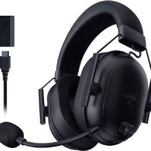 هدست بازی بی سیم Razer Blackshark V2 Hyperspeed: 280G سبک وزن - THX صوتی فضایی - میکروفون قابل خم - درایورهای 50 میلی متر - 2.4 گیگاهرتز ، بلوتوث یا USB - شارژ 70 ساعته W/USB نوع C - سیاه