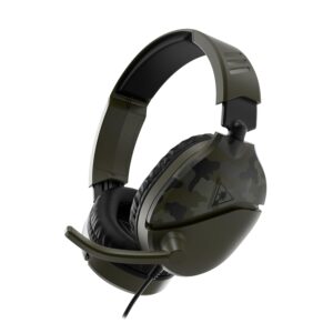 Turtle Beach Recon 70 هدست بازی چند نفره برای سری Xbox X | S ، Xbox One ، PS5 ، PS4 ، PC و Mobile W/ 3.5mm اتصال سیمی-میکروفن به ورم ، بلندگوهای 40 میلی متر ، طراحی سبک ، کامو سبز