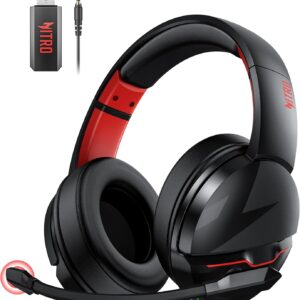 هدست Acer PS5 | باتری بدون توقف 100H | درایورهای پویا 50 میلی متر | Clear Voice Mic | Bluetooth5.3 ، 3.5mm | هدفون بازی برای رایانه شخصی ، جلسه ، موسیقی ، PS4 و هدفون بازی بی سیم